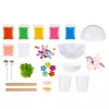 LEAN TOYS Crystal Growing eksperimentų rinkinys Vienaragio terariumas su LED apšvietimu