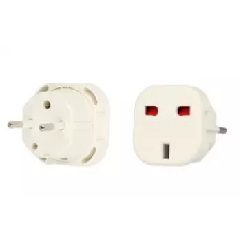 iLike UK/EU įkroviklio adapteris baltas - kompaktiškas 10.5W USB sieninis įkroviklis, EU kištukas, 2.1A, apsauga nuo perkrovos
