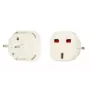 iLike UK/EU įkroviklio adapteris baltas - kompaktiškas 10.5W USB sieninis įkroviklis, EU kištukas, 2.1A, apsauga nuo perkrovos