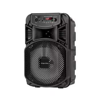 Kruger & Matz Music Box nešiojamas belaidis garsiakalbis 10W Bluetooth 5.0 TWS FM Radio AUX microSD USB juodas