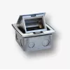 BACHMANN Mini Countertop Box 3M - stalviršio dėžutė standartiniams lizdams 22,5x45 mm (45x45 mm), pasvirusiu dangteliu, balta