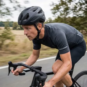 Kask Active matinės juodos spalvos LED šalmas, dydis L VA0424BML Vayox