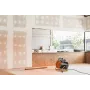 NEO TOOLS 90-068 Pramoninis elektrinis ventiliatorinis šildytuvas 3kW, 2 šildymo režimai, IPX4 atsparus purslams, reguliuojamas termostatas, nešiojamas