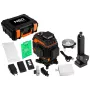 NEO TOOLS 75-140 3D lazerinis nivelyras, 12 žalių linijų, 3 x 360°, įkraunamas, su nešiojimo dėklu, taikinio plokštele, magnetiniu laikikliu, įkrovikliu
