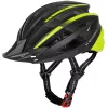 WOZINSKY MTB dviračio šalmas su nuimamu skydeliu ir USB galiniu žibintu, 57-62 cm, juodai-geltonas