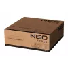 NEO TOOLS 90-037 Elektrinis oro šildytuvas 2000W PTC keraminis ventiliatorinis šildytuvas su reguliuojamu termostatu, apsauga nuo perkaitimo ir apvirtimo, nešiojama rankena, juoda/pilka