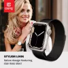 Crong Milano Steel - nerūdijančio plieno dirželis, skirtas Apple Watch 44/45/46/49 mm (juodas)
