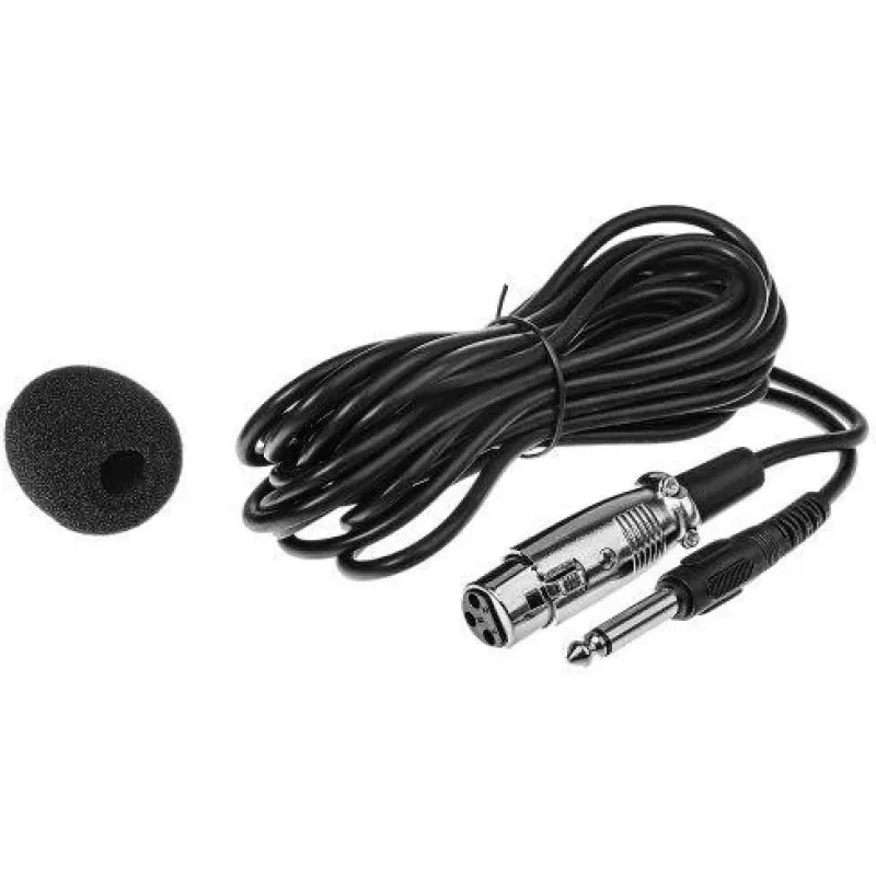 HQM-MP3V dinaminis karaoke mikrofonas su 3 m laidu ir įjungimo/išjungimo jungikliu
