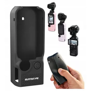 SUNNYLIFE OP4-BHT200-D TPU apsauginis dėklas, skirtas DJI Osmo Pocket 3 / 4 / 4P - juodos spalvos