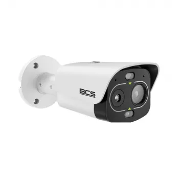 BCS šiluminė ir optinė IP kamera BCS-L-TIP242FR3L3-THT-Ai1(0403) – 256x192 šiluminė, 2MP matoma, AI gaisro aptikimas, IP67, PoE