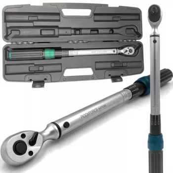 ROCKFORCE Premium Click Torque Wrench 3/8 colio pavara 20-120 Nm, chromo vanadis, ISO 6789