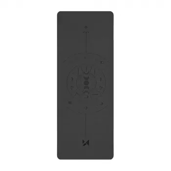 Wozinsky WNSP-NKB natūralaus kaučiuko jogos kilimėlis - 183 x 61 x 0,5 cm - juodos spalvos