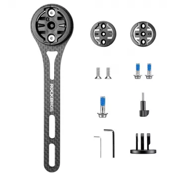 ROCKBROS FK-307W anglies pluošto dviračio kompiuterio laikiklis, juodas
