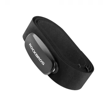 Rockbros HRM812 širdies ritmo monitorius su krūtinės diržu Bluetooth ANT+ IP67 juoda