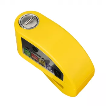 ROCKBROS LBAYG8308 Diskinis stabdžių spynos užraktas su 110 dB aliarmu - oranžinė