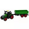 LEAN TOYS ūkio traktorius su žemės ūkio priekaba, inercinis variklis, šviesos ir garsas, 35 cm