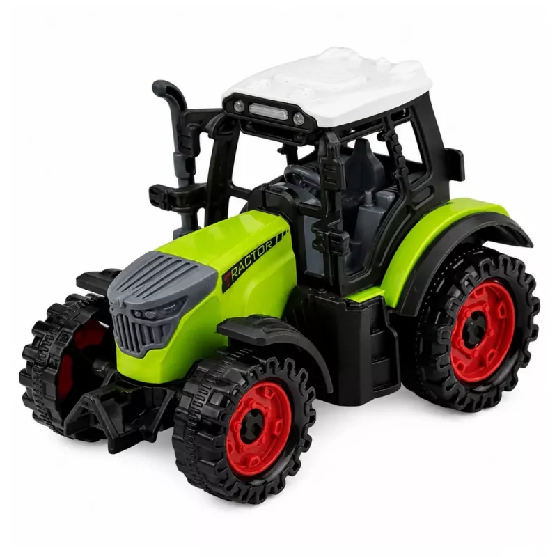 LEAN TOYS ūkio traktorius su cisterna, inercinė pavara, žemės ūkio mašina, 34 cm