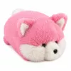 LEAN TOYS Pliušinė lapė, rožinis minkštas kailis, 16 cm