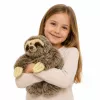 LEAN TOYS Realistinis tinginio pliušinis žaislas su Velcro letenėlėmis 34 cm