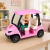 LEAN TOYS Meleks golfo rinkinys lėlėms su šuniuku - šventinis aksesuaras