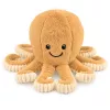 LEAN TOYS Pliušinis aštuonkojis su elastingais čiuptuvais, smėlio spalvos, 30 cm