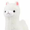 LEAN TOYS Minkšta alpakos lamos žaislas, baltas, 38 cm