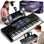 V-TONE MK800 nešiojama mokomoji elektrinė klaviatūra, 61 jautrūs prisilietimui klavišai, 300 garsų, 300 ritmų, 40 demonstracinių dainų, LCD ekranas, USB MIDI, ausinių išvestis, mikrofono įvestis, laikiklio pedalo įvestis, 2x5W garsiakalbiai, juoda