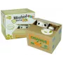 LEAN TOYS Mischief taupymo dėžutė Mielas kačiukas pinigų dėžutė Taupyklė - balta katė su rudu dėklu