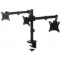 BRATECK LDT66-C034 Vieno monitoriaus stalo laikiklis su dujine spyruokle 17-32 colių ekranams, 9kg, VESA 75/100, spaustuvas ir gromet, juodas