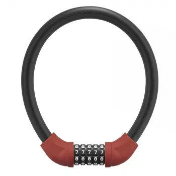 ROCKBROS RKS870-BK kombinacinis trosinis užraktas 85 cm raudonas
