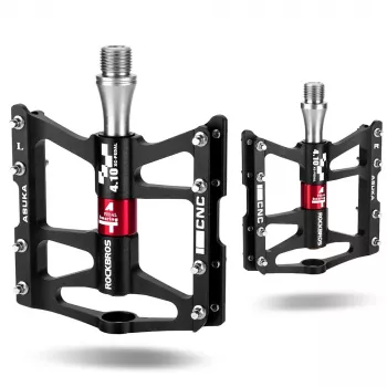 ROCKBROS JT410 dviračio pedalai, 4 guoliai, juodi