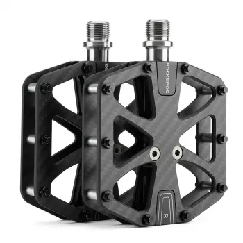Rockbros C525 anglies pluošto platforminiai dviračio pedalai - juodi