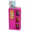 LEAN TOYS Anlily lėlė kasininkė pardavėja kasos aparatas maisto produktų žaidimų rinkinys