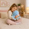 LEAN TOYS Pliušinis aštuonkojis su elastingais čiuptuvais, mėlynas, 50 cm