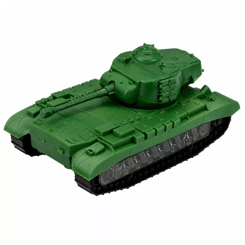 LEAN TOYS karinis rinkinys su tanku, transporto priemone ir kareiviais - 13 vnt.
