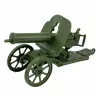 LEAN TOYS karinis rinkinys su tanku, transporto priemone ir kareiviais - 13 vnt.