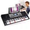 MK 816 61 klavišų elektroninė MIDI mokomoji klaviatūra su 128 garsais, 128 ritmais, įrašymu, LED ekranu, USB MIDI, ausinių išėjimu, mikrofono įėjimu, maitinimo adapteriu