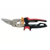 Fiskars PowerGear X kairiarankės aviacinės žirklės lakštiniam metalui, 20 mm pjovimo galia, PTFE dengti peiliukai, FiberComp rankenos