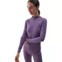 Moteriškas besiūlis termo apatinis komplektas 4F F156 violetinė M/L
