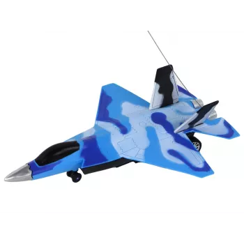 LEAN TOYS 16645 nuotolinio valdymo F-16 Fighting Falcon naikintuvas su garso ir šviesos efektais, 2,4 GHz, pilkas
