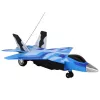 LEAN TOYS 16645 nuotolinio valdymo F-16 Fighting Falcon naikintuvas su garso ir šviesos efektais, 2,4 GHz, pilkas