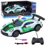 LEAN TOYS RC Drift policijos sportinis automobilis su LED žibintais 1:22