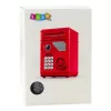 LEAN TOYS elektroninis seifas ATM taupyklė su PIN kodu vaikams, pilka