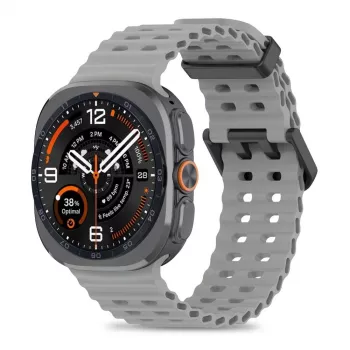 Tech-Protect Iconband Pro silikoninis dirželis, skirtas Samsung Galaxy Watch Ultra 1/2 47mm, pilkas