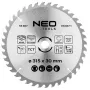NEO TOOLS 315 mm TCT diskinis pjūklo diskas, 40 dantų, 30 mm anga, medienos pjovimui