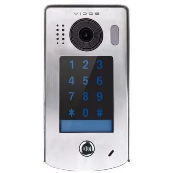 VIDOS DUO IP S302 vaizdo durų stotis su RFID, 2MP plačiakampė kamera, IP65 nerūdijančio plieno, paviršiaus montavimas