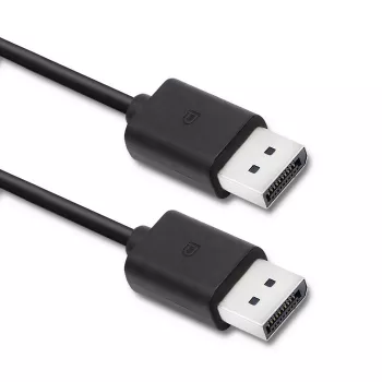 Qoltec DisplayPort v1.2 kabelis, vyras į vyrą, 1,8 m, juodas, 4K 60Hz