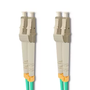 Qoltec LC/UPC į LC/UPC 2,0 m turkio spalvos OM3 daugiamodis dvipusis šviesolaidinis jungiamasis laidas