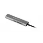 KRUGER & MATZ KM0390 USB-C šakotuvas su 4K HDMI, 2x USB 3.0, SD/MicroSD kortelių skaitytuvu ir 100W Power Delivery