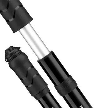 ROCKBROS 810PCS-HP Mini rankinis dviračio siurblys su lanksčia žarna, skirtas Presta ir Schrader vožtuvams - juoda